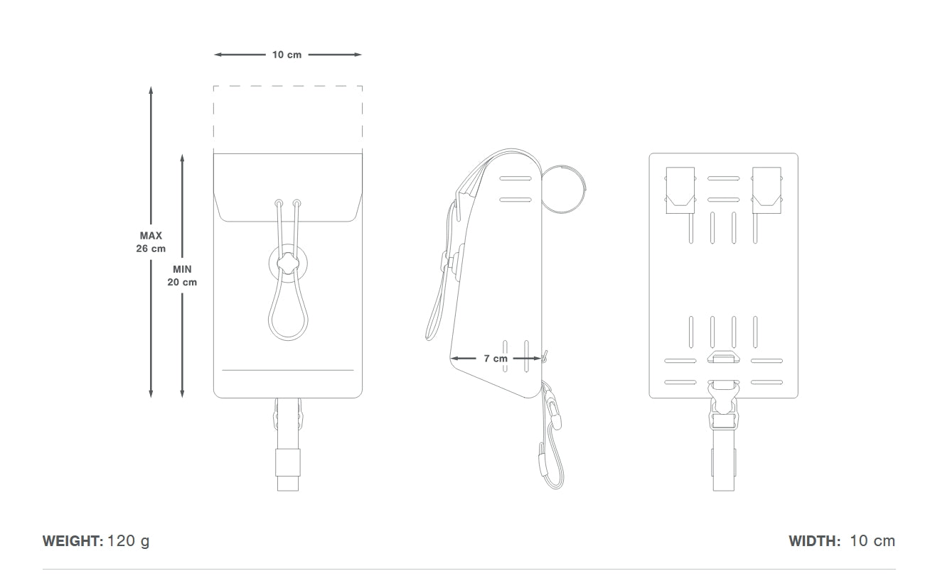 Handlebar bag APIDURA EXPEDITION STEM PACK 1.3 L Black