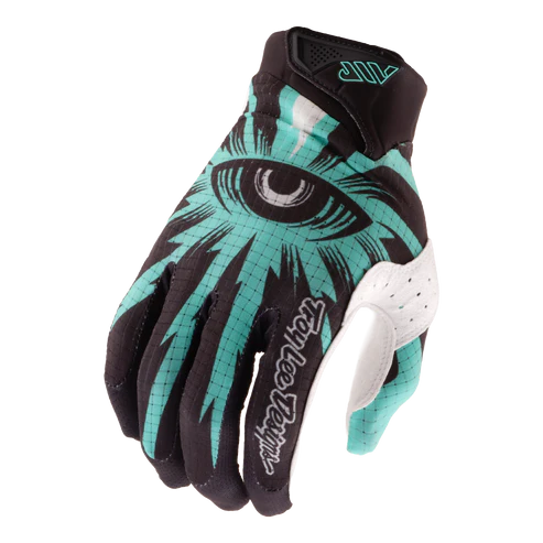 Handskar TROY LEE DESIGNS AIR CYCLOPS Carbon/Real Teal