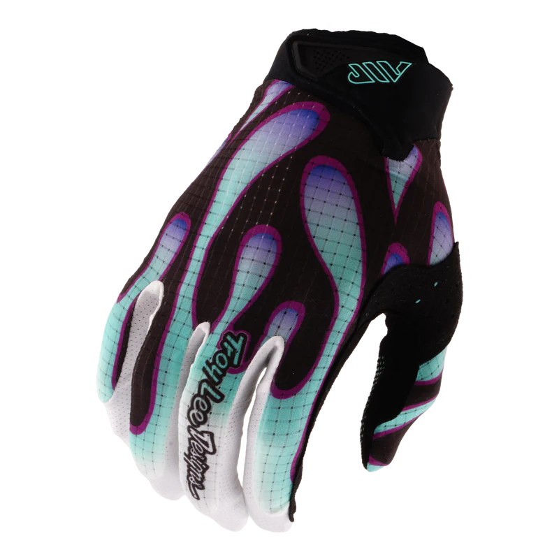 TROY LEE DESIGNS AIR OVERSPRAY Junior-handskar Svart/Real Teal