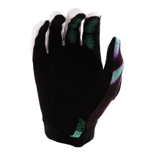 Handskar TROY LEE DESIGNS AIR OVERSPRAY Svart/Real Teal
