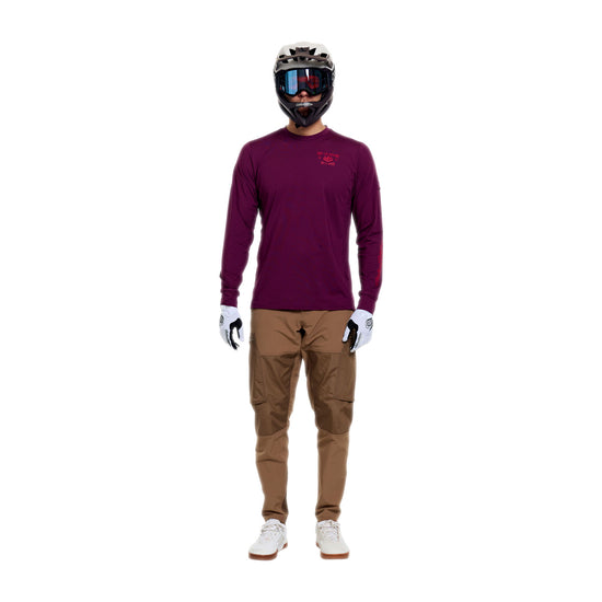 TROY LEE DESIGNS RUCKUS RIDE LOCKDOWN Långärmad Jersey Sangria