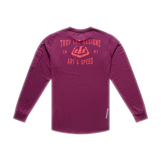 TROY LEE DESIGNS RUCKUS RIDE LOCKDOWN Långärmad Jersey Sangria