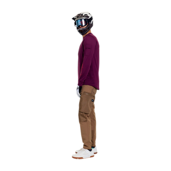 TROY LEE DESIGNS RUCKUS RIDE LOCKDOWN Långärmad Jersey Sangria