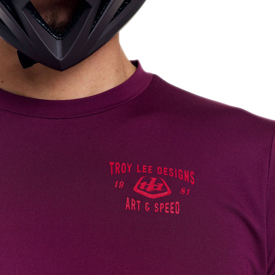 TROY LEE DESIGNS RUCKUS RIDE LOCKDOWN Långärmad Jersey Sangria