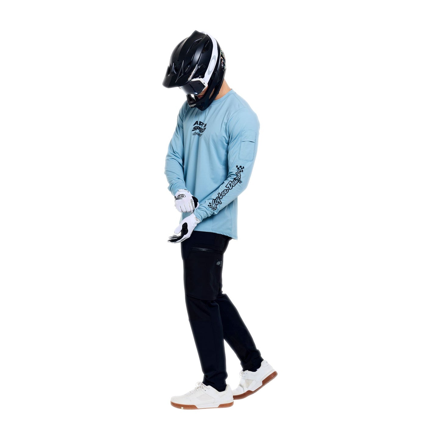 TROY LEE DESIGNS RUCKUS RIDE WAVES Jersey Long Sleeve Blue