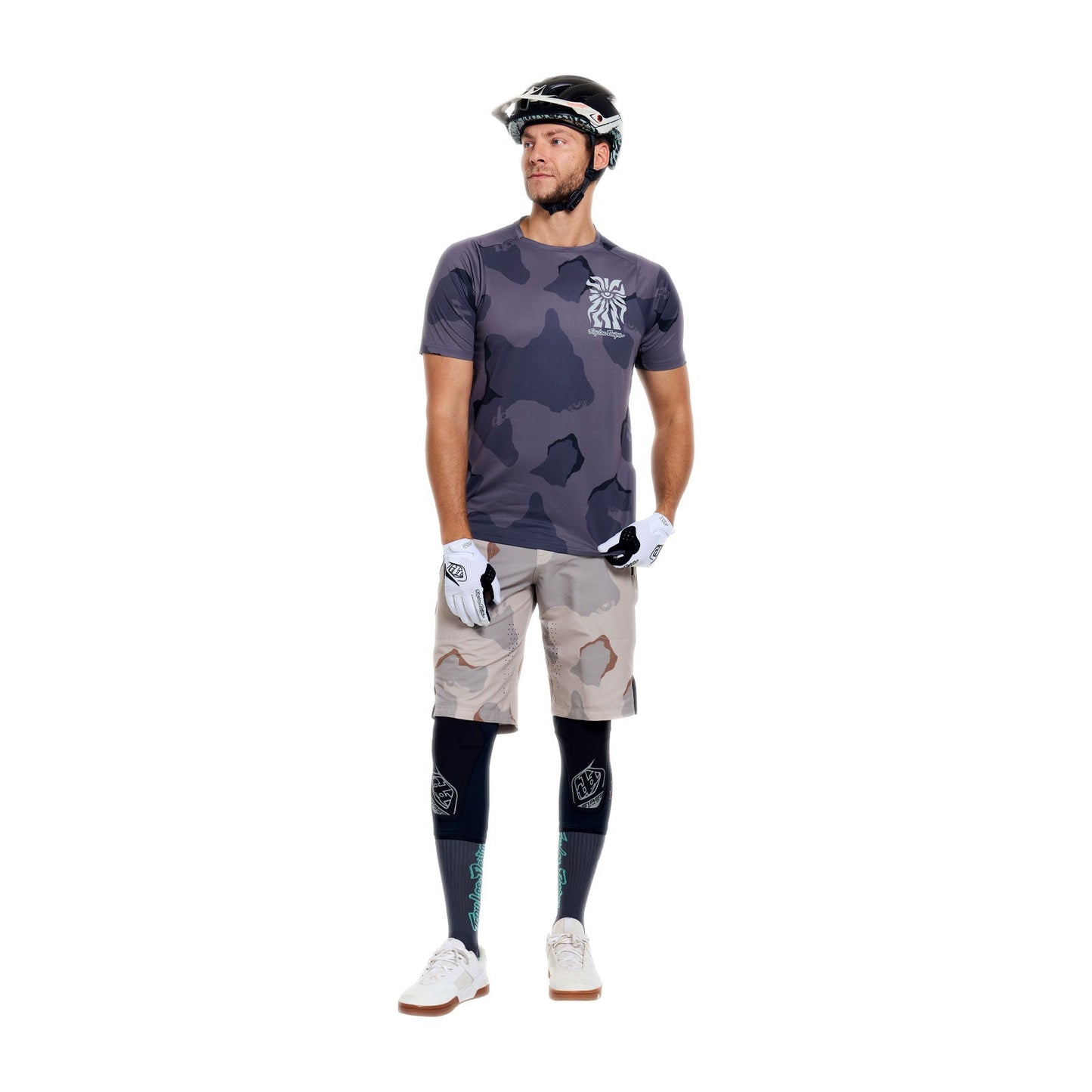 TROY LEE DESIGNS SKYLINE PRO FLOW CAMO kortärmad tröja Carbon