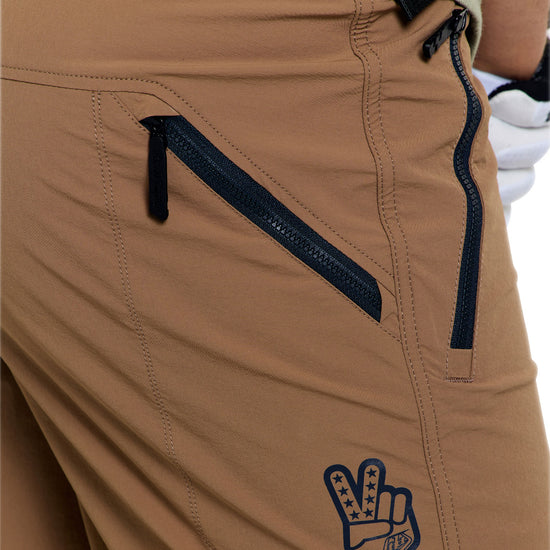 TROY LEE DESIGNS SKYLINE TRAIL Shorts med foder Mono Beige