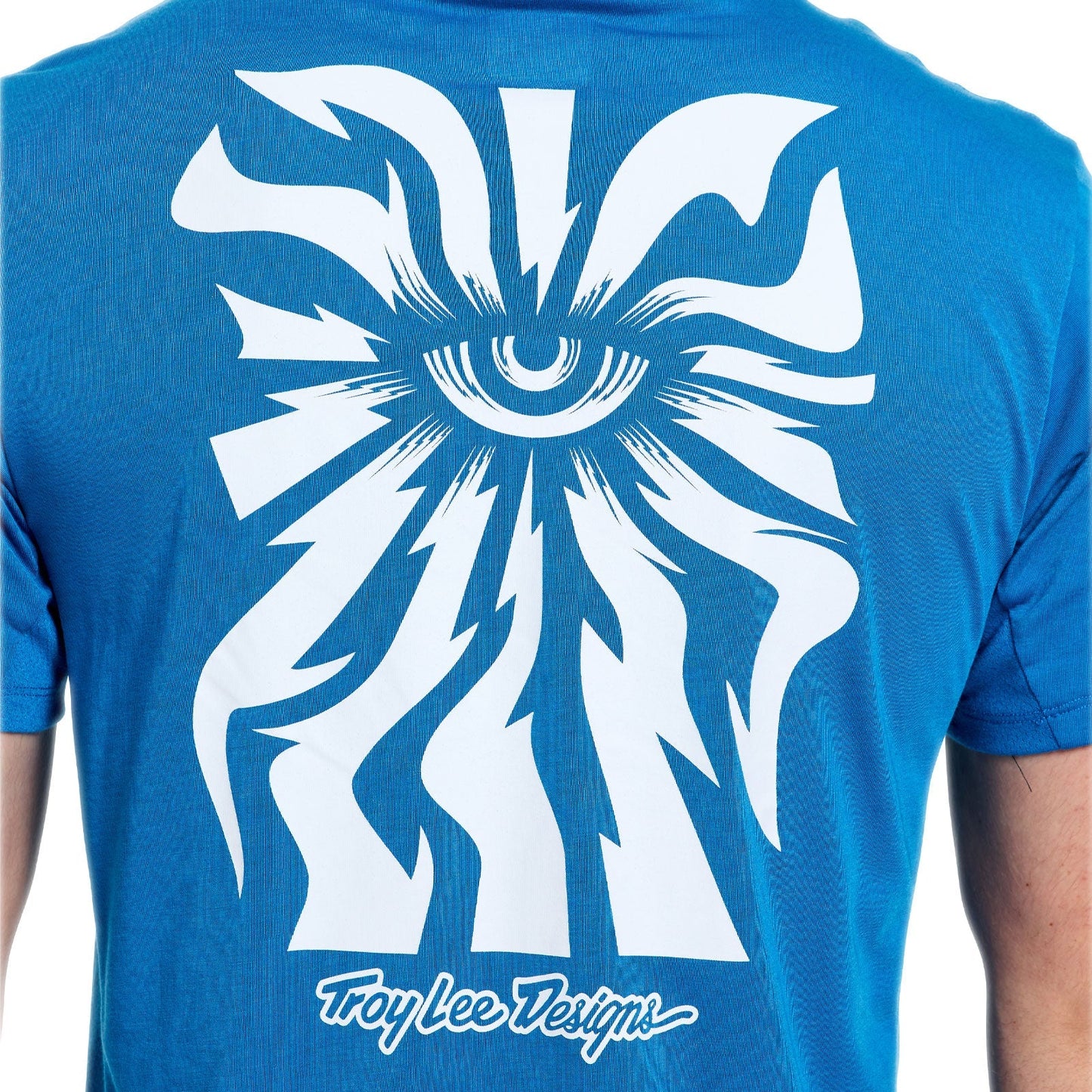 TROY LEE DESIGNS SKYLINE RIDE ONE EYE AERO Jersey Kortärmad Blå