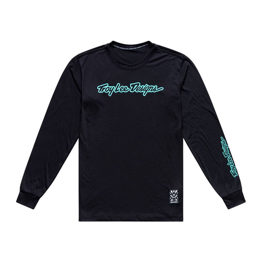 TROY LEE DESIGNS SKYLINE RIDE SIGNATURE Jersey Long Sleeve Black/Turquoise