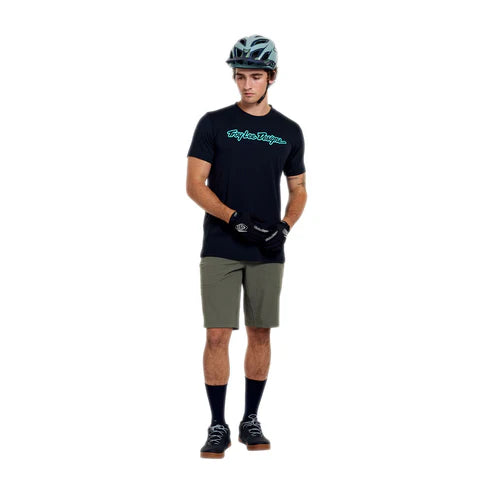 TROY LEE DESIGNS SKYLINE RIDE SIGNATURE Jersey Short Sleeve Black/Turquoise