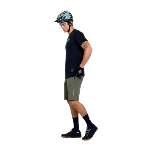 TROY LEE DESIGNS SKYLINE RIDE SIGNATURE Jersey Short Sleeve Black/Turquoise