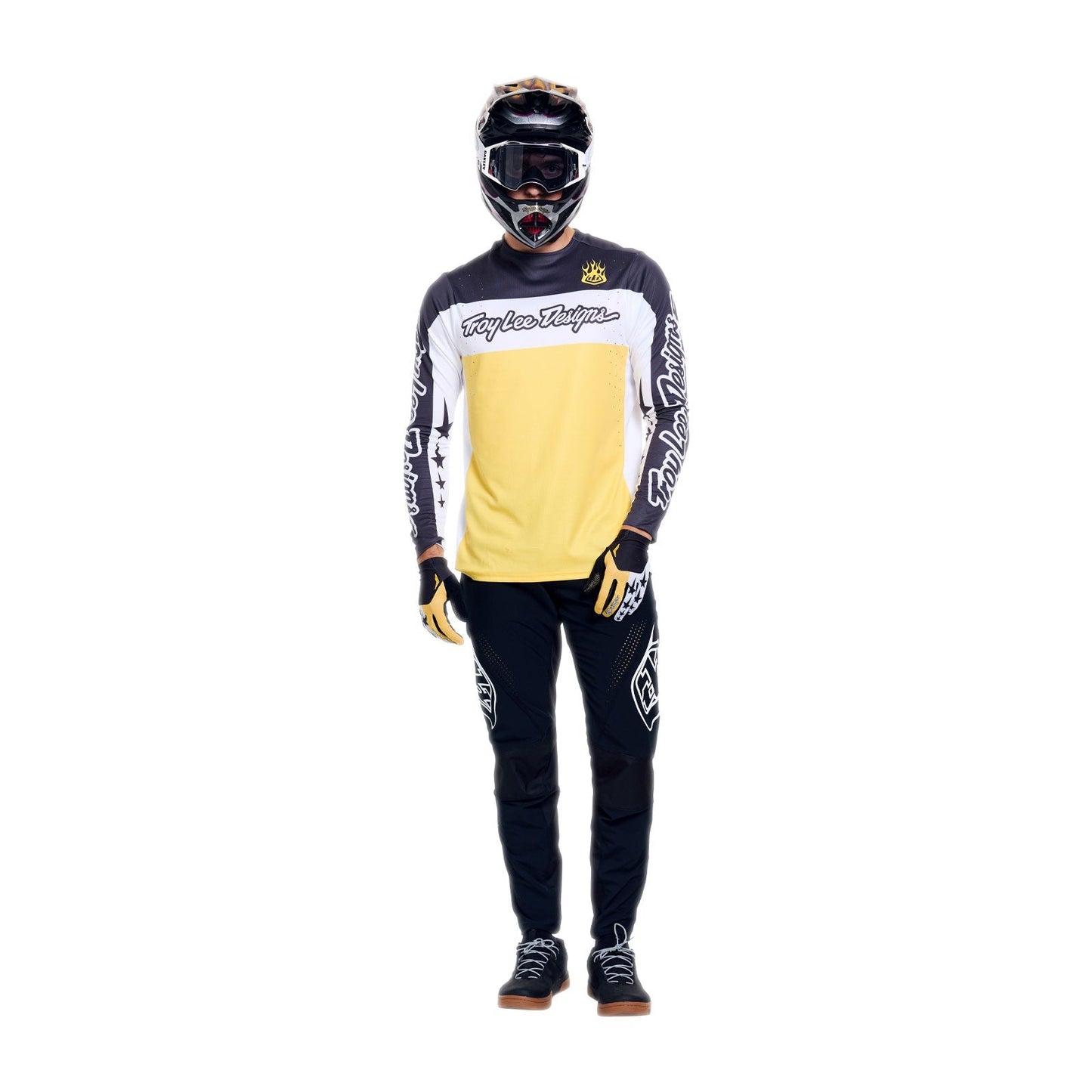 TROY LEE DESIGNS SPRINT PRO YO MOTO Långärmad tröja Svart/Gul