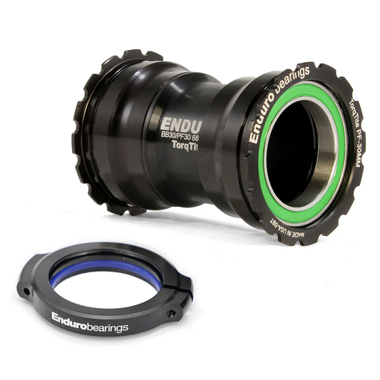 ENDURO BEARINGS TorqTite PF30 bottenfäste 30 mm axel (smal) Rostfritt stål Svart