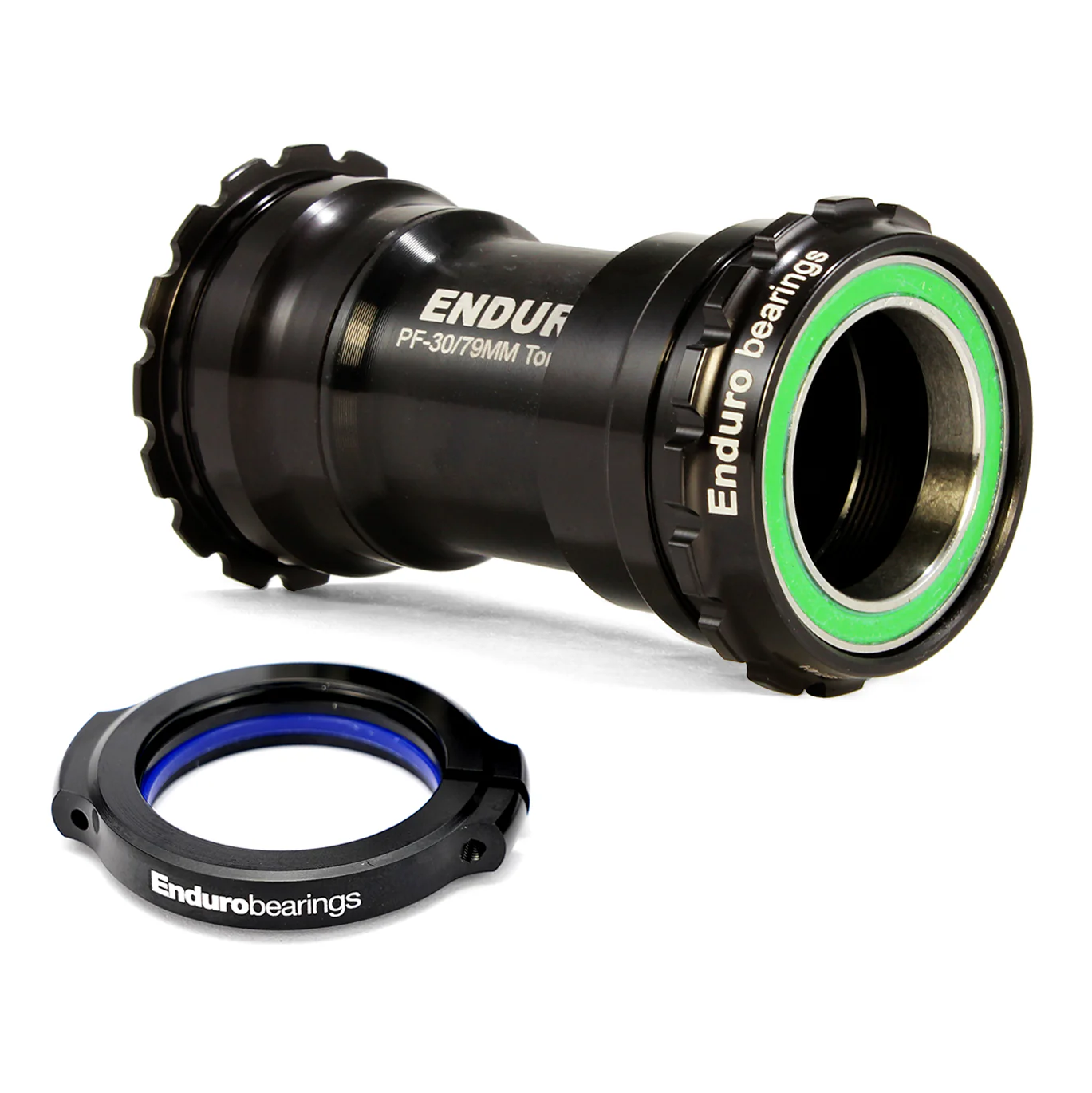Bottom bracket ENDURO BEARINGS TorqTite BBright Axle 30mm Inox Black