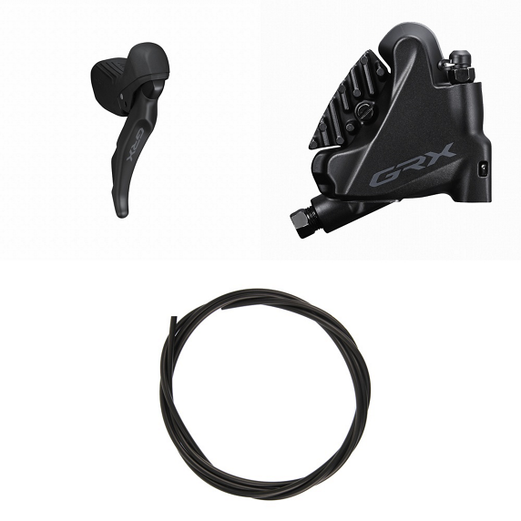 Höger Reglage och Bakbromsok SHIMANO GRX ST-RX610 + BR-RX400 Flat Mount 12V