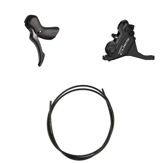 SHIMANO CUES U6030 Mono Flatmount Discless vänster spak och främre bromsok
