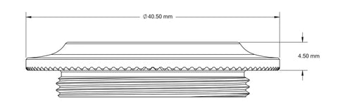 WOLF TOOTH Centerlock-mutter (inre) – silver