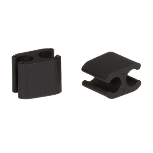 Kit med 10 ELVEDES kabelklämmor Duo Svart 4,1mm/5mm Plast