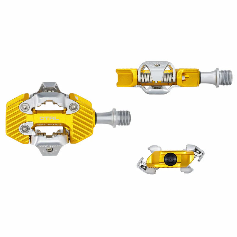 WOLF TOOTH CTRL TRAIL PERFORMANCE Clipless Pedals, Gold