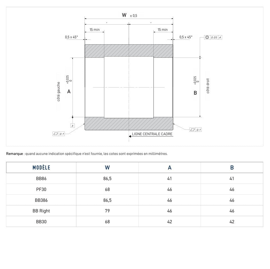 CAMPAGNOLO BB30 PRESS-FIT QCK-TECH 68x42 vevparti