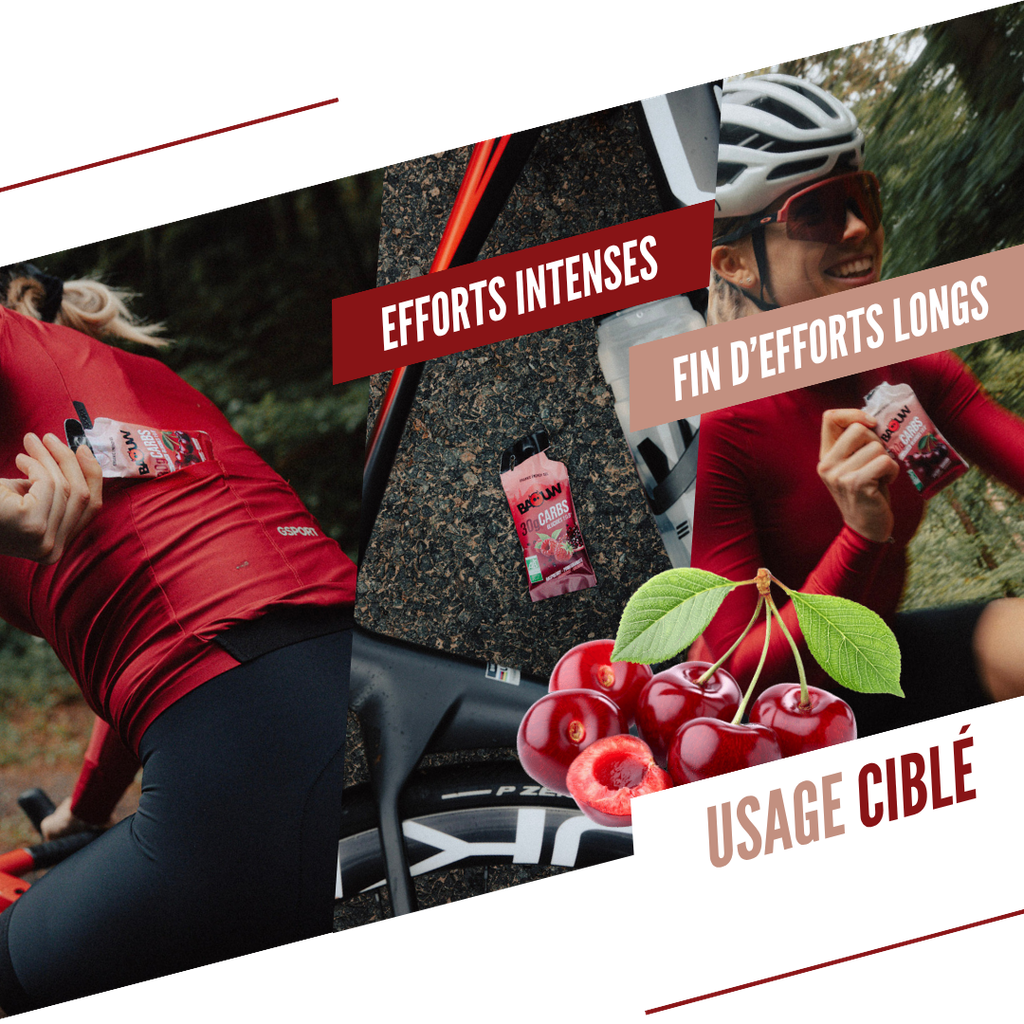 Energigel BAOW (44g) Citron/Körsbär/Koffeinhaltig Guarana