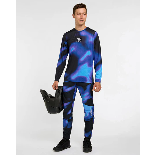 DHARCO RACE VORTEX Långärmad Jersey Svart/Lila