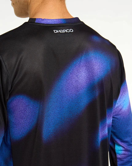 DHARCO RACE VORTEX Långärmad Jersey Svart/Lila
