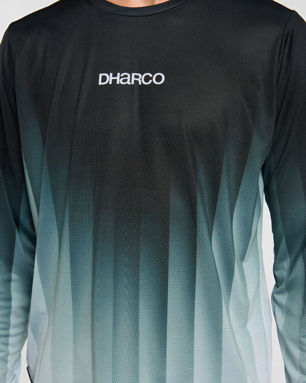 DHARCO RACE MIDNIGHT PRISM Långärmad Jersey Grön