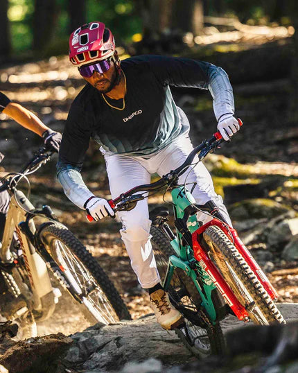 DHARCO RACE MIDNIGHT PRISM Långärmad Jersey Grön