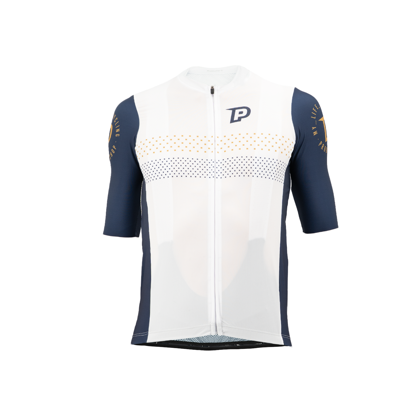 PROBIKESHOP Kortärmad Jersey Marin/Vit