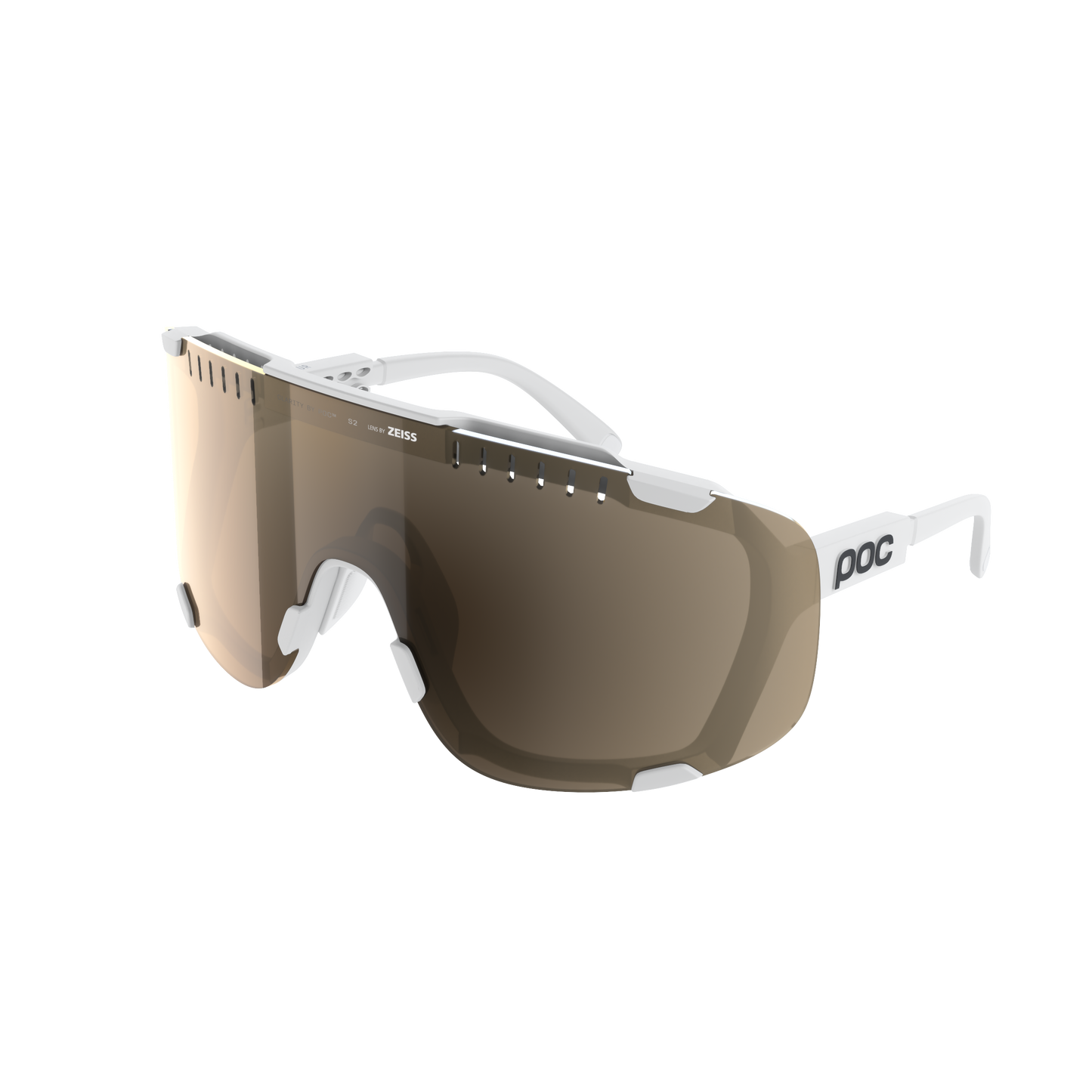 POC DEVOUR WF + Glasses White/Clarity Trail /Partly Sunny Silver