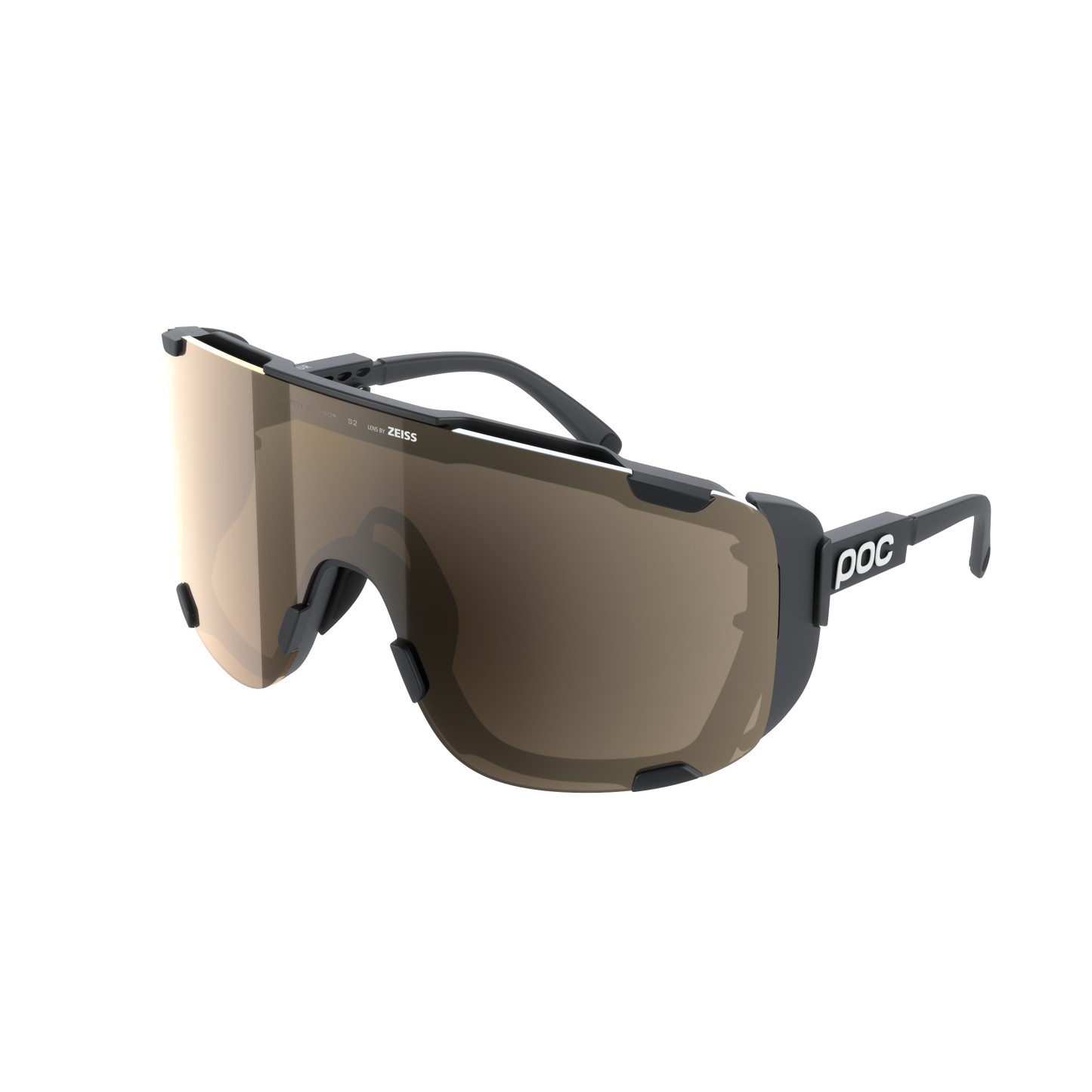 POC DEVOUR ULTRA + Glasses Black Clarity Trail Partly Sunny Silver Lens