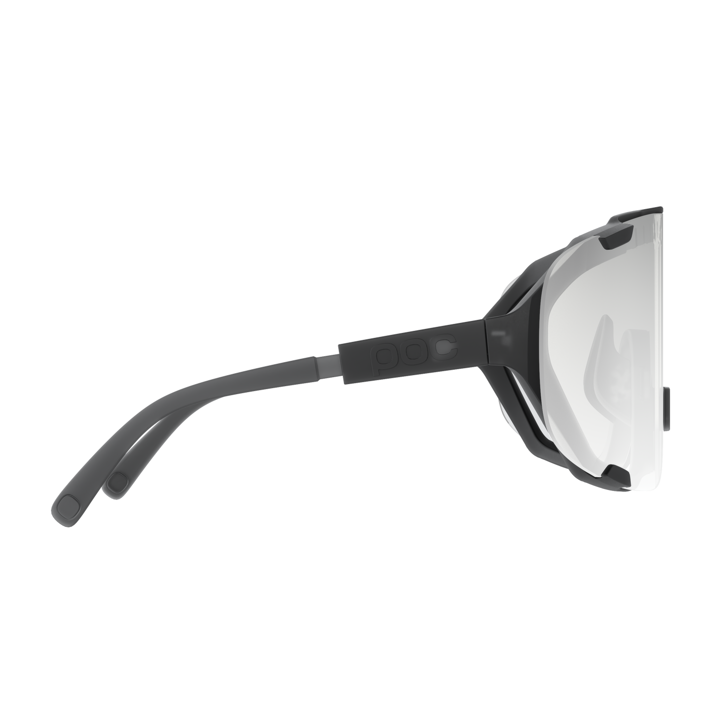 POC DEVOUR WF Photochromic Goggles Genomskinlig svart/Clarity Photochromic/bytbar grå