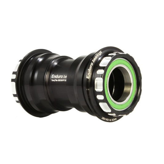 ENDURO BEARINGS TorqTite PF30 bottenfäste 24 mm axel Lager i rostfritt stål Svart