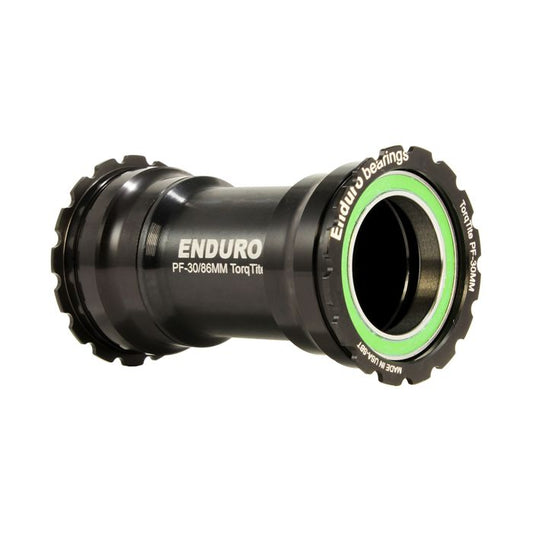 ENDURO BEARINGS TorqTite BB386 bottenfäste DUB Axle Rostfritt stål Svart