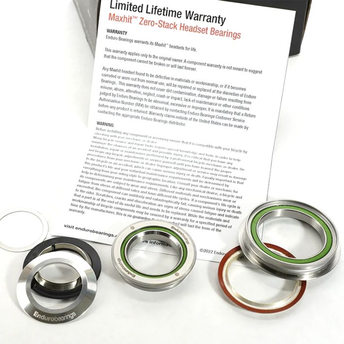 ENDURO BEARINGS Maxhit-headset 1"1/8 - 1,5" ZS44mm/ZS56mm Svart
