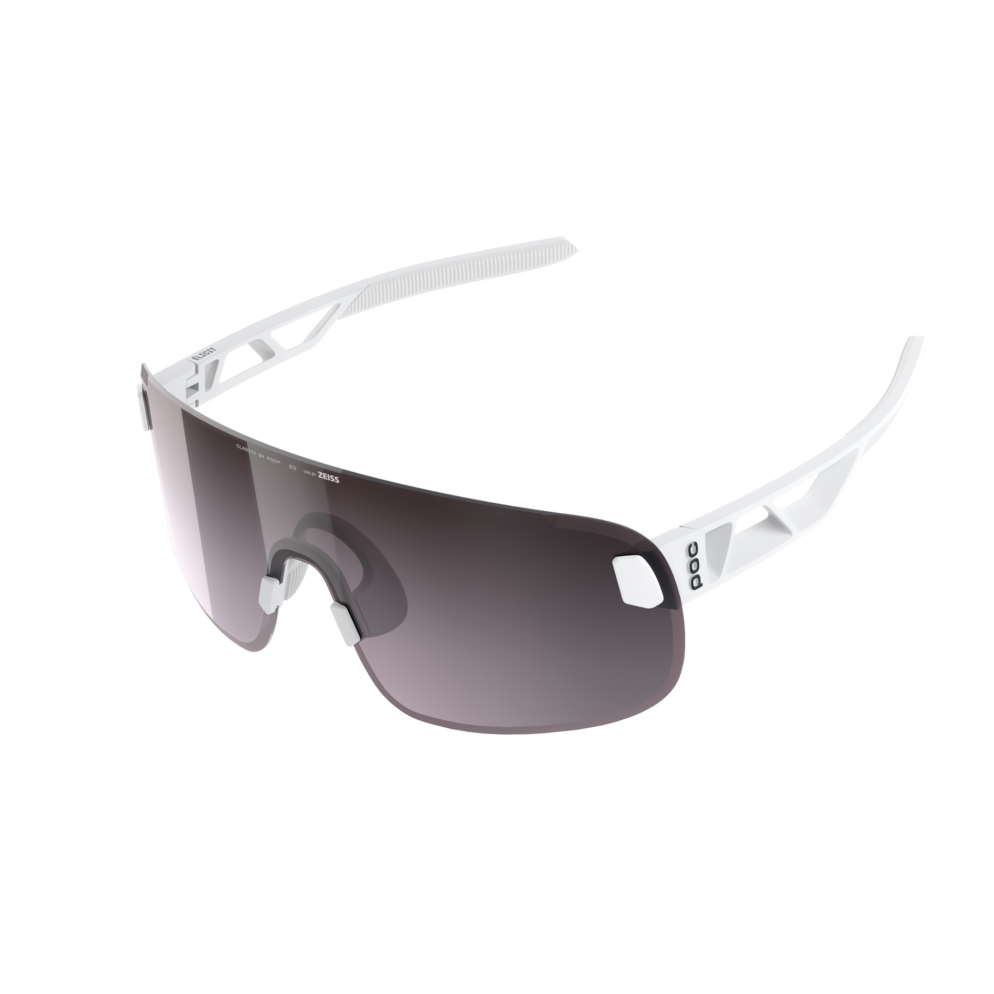 POC ELICIT + Goggles White/Clarity Road/Sunny Silver