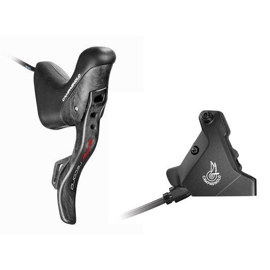 160 mm CAMPAGNOLO SUPER RECORD EPS Flat Mount Discless rak spak och bakre bromsok