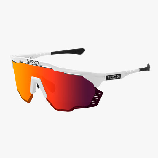 SCICON AEROSHADE KUNKEN Skyddsglasögon Vit Multimirror Röd