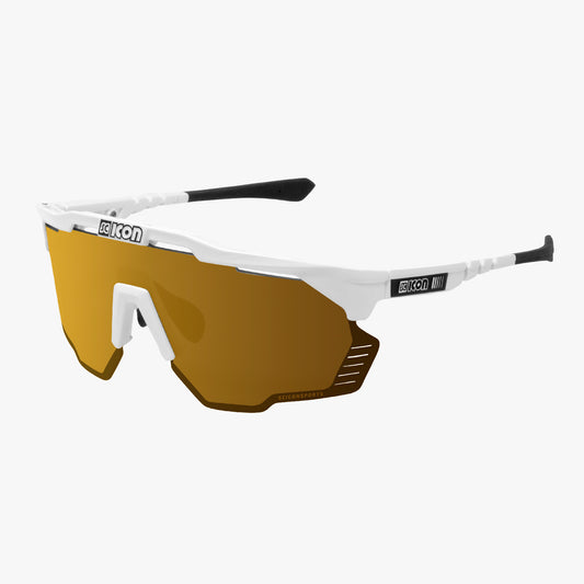 Solglasögon SCICON AEROSHADE KUNKEN Vit Multimirror Brons