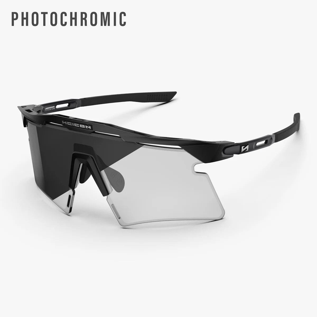 SCICON AEROSHADE 2.0 TITANIUM Glasögon Matt Black Grey Fotokromisk lins