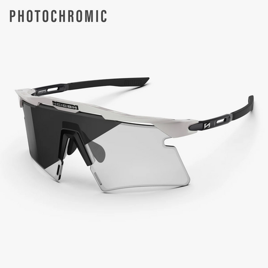 SCICON AEROSHADE 2.0 TITANIUM Vita metallglasögon Grå fotokromisk lins