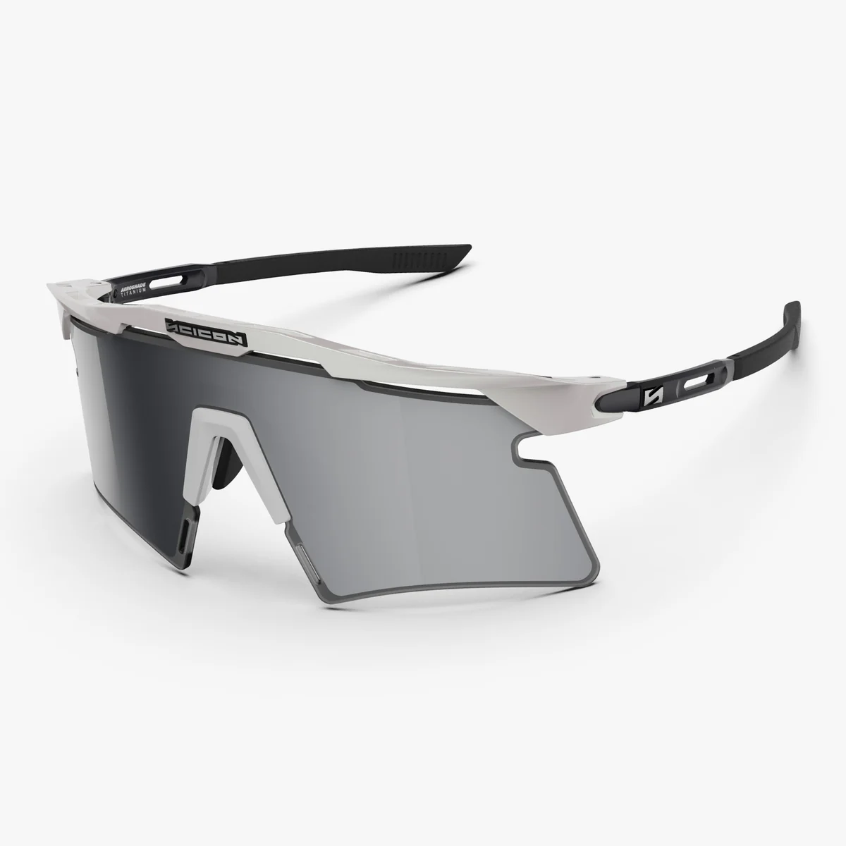 SCICON AEROSHADE 2.0 TITANIUM Vitmetall Multimirror Silver + Rosa Glasögon