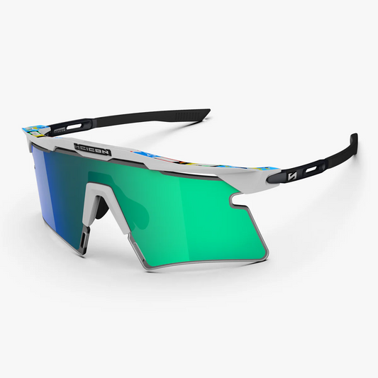 SCICON AEROSHADE 2.0 TITANIUM WC EUROPAMÄSTARE Multispegelglas Blågrön + Rosa