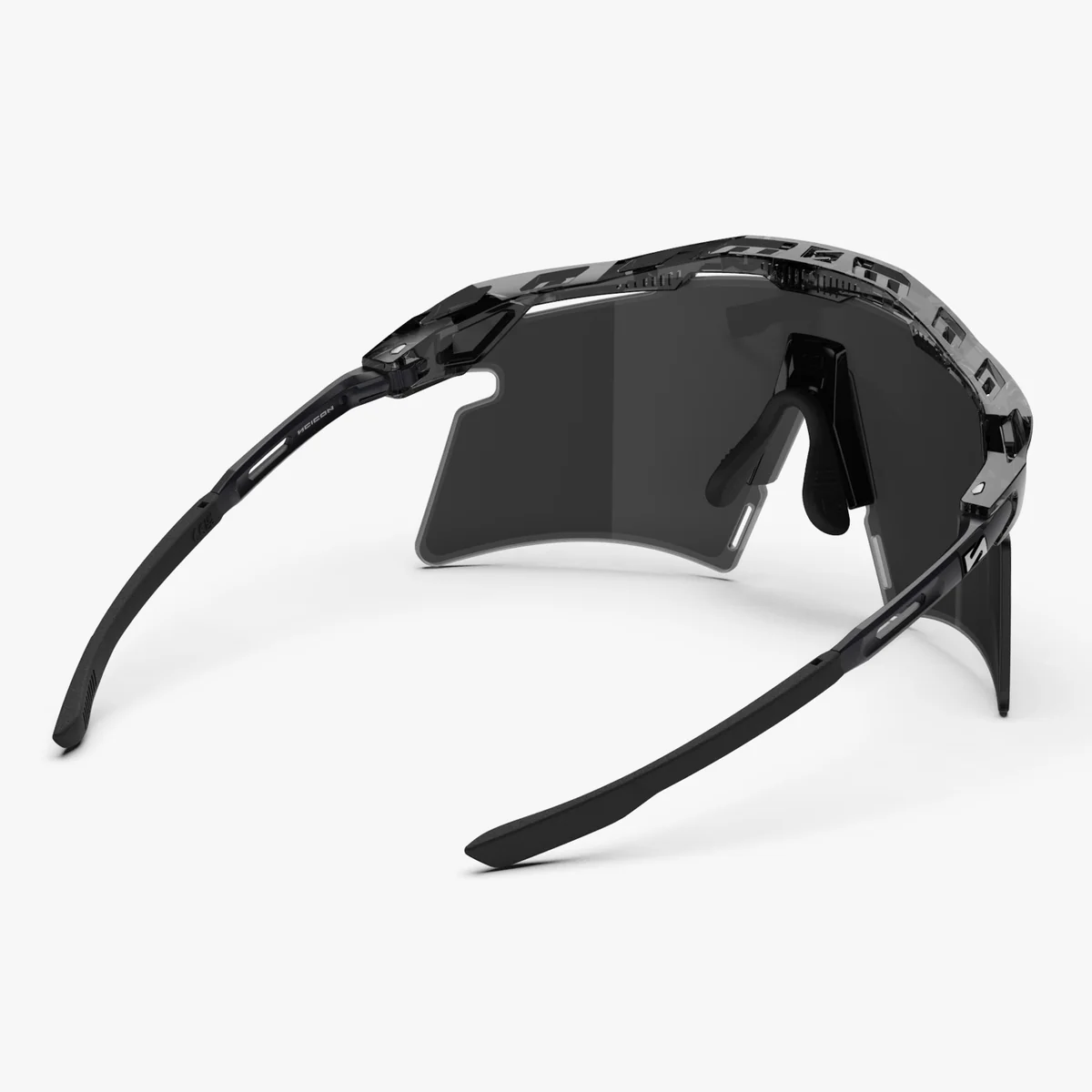 Glasögon SCICON AEROSHADE 2.0 TITANIUM Black Crystal Gloss Lens Smoke Black + Pink