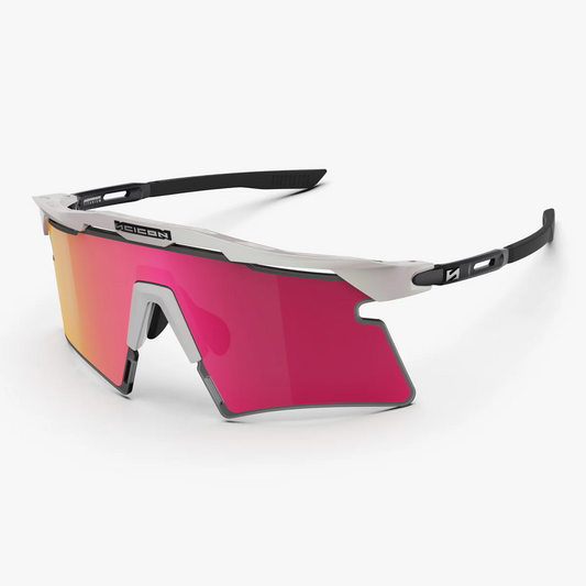 SCICON AEROSHADE 2.0 TITANIUM Vit metall Multimirror Solglasögon + Rosa glasögon