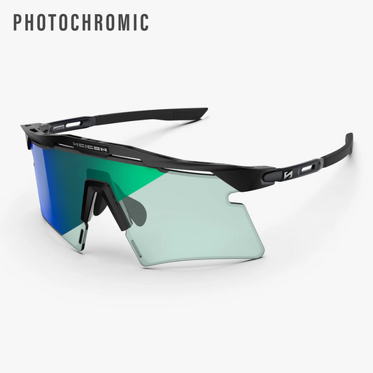 SCICON AEROSHADE 2.0 TITANIUM Glasögon Matt Black Blue Green Fotokromisk lins