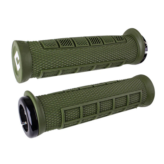 ODI ELITE PRO V2.1 Lock-on 130 mm handtag Oliv