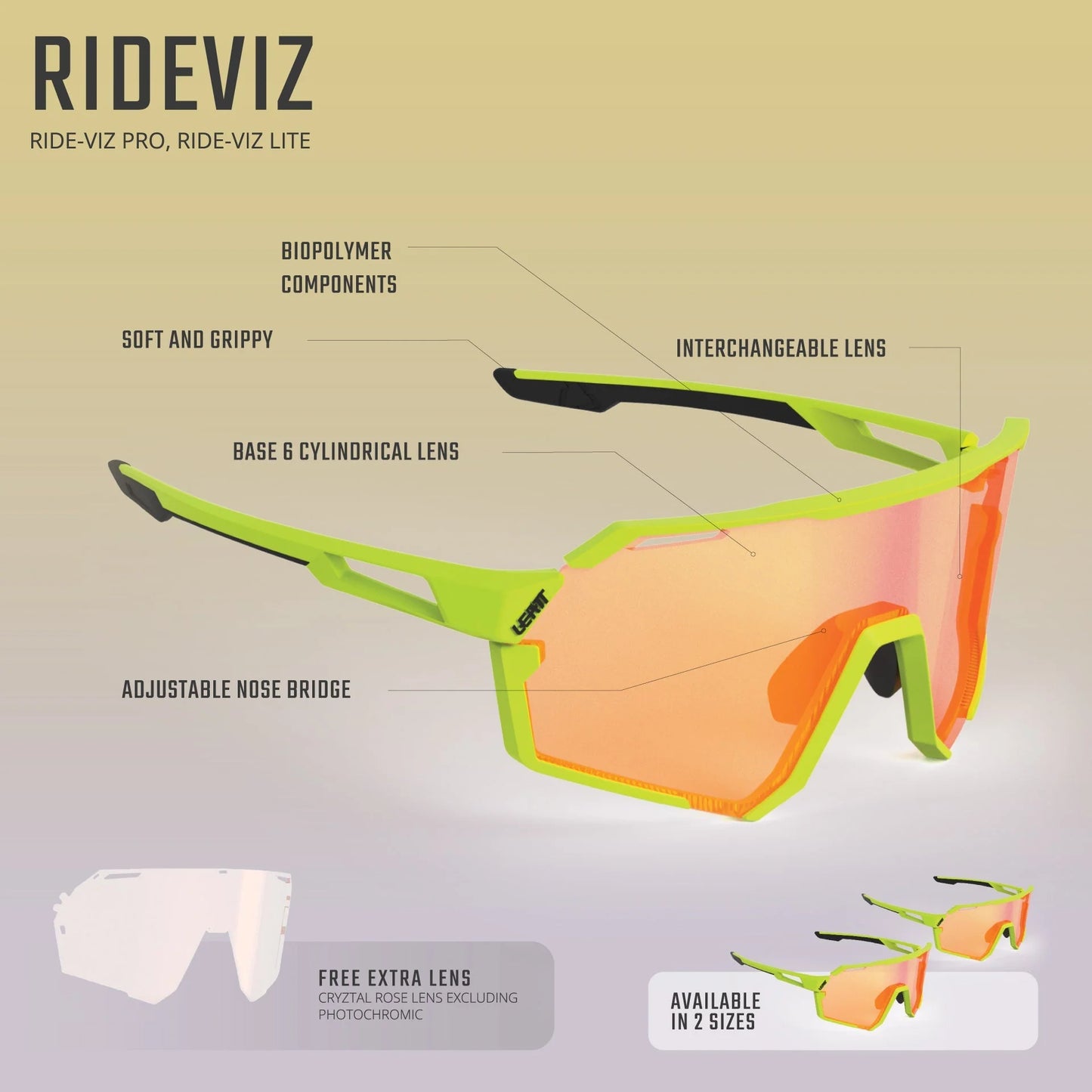 Goggles LEATT LEATT RIDEVIZ PRO Clear IRIZ Silver 17 VLT