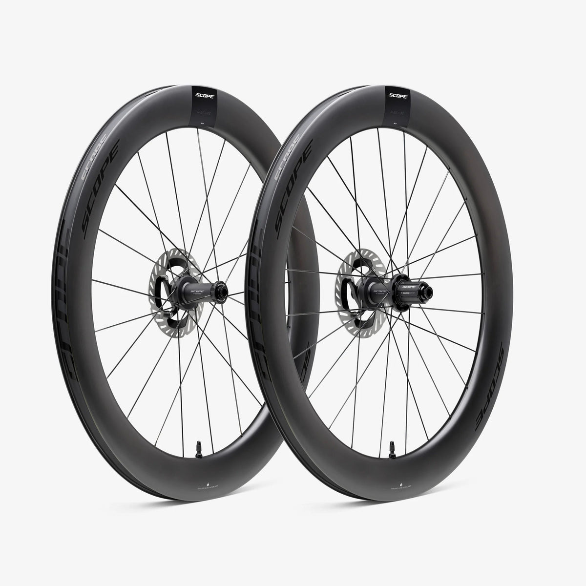 Paire de Roues SCOPE Race All Road R6.A Tubeless Ready (Centerlock) Noir